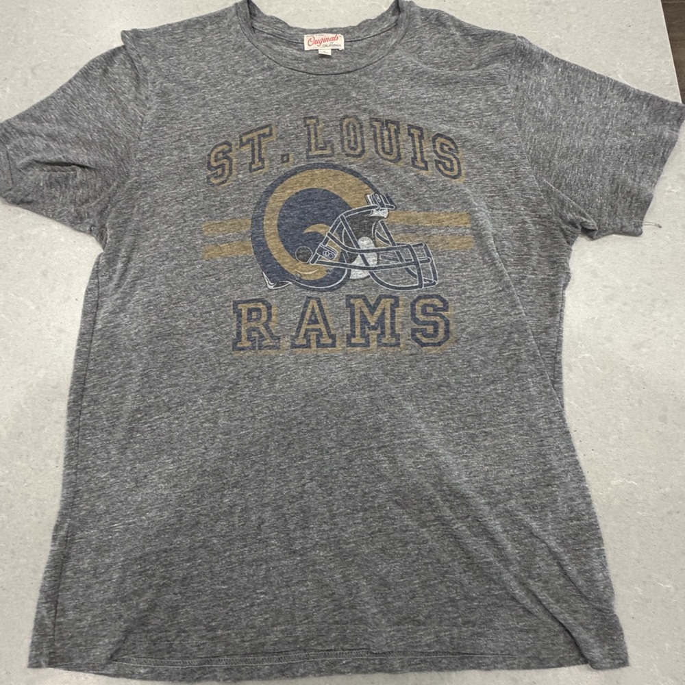 St Louis Rams Junk Food Clothing Gray St. Louis Rams Tee M XL